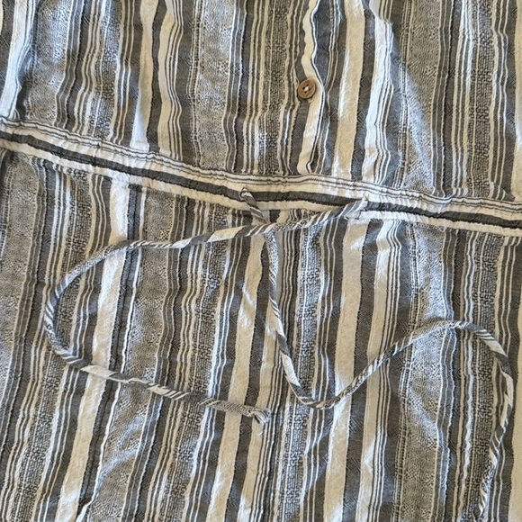 Universal Threads | Blue/Gray & White Striped Romper | 💯 Cotton | size XXL - Picture 3 of 6